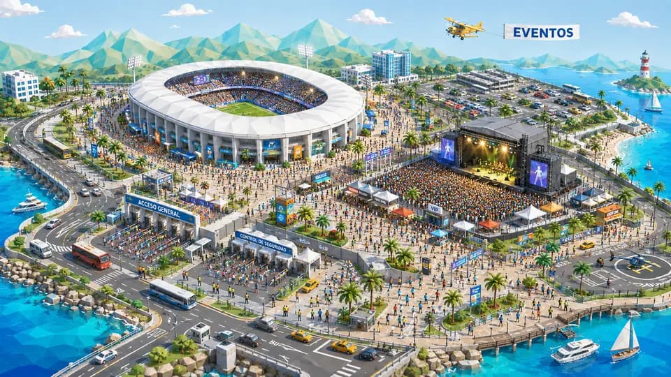 Los estadios: escena de ejemplo de IRIS Neural